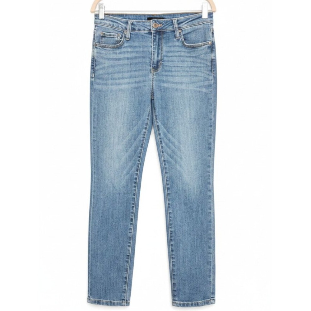 JUDY BLUE High Rise Straight Leg Jeans Medium Wash Stretch Size 30 - Picture 2 of 7